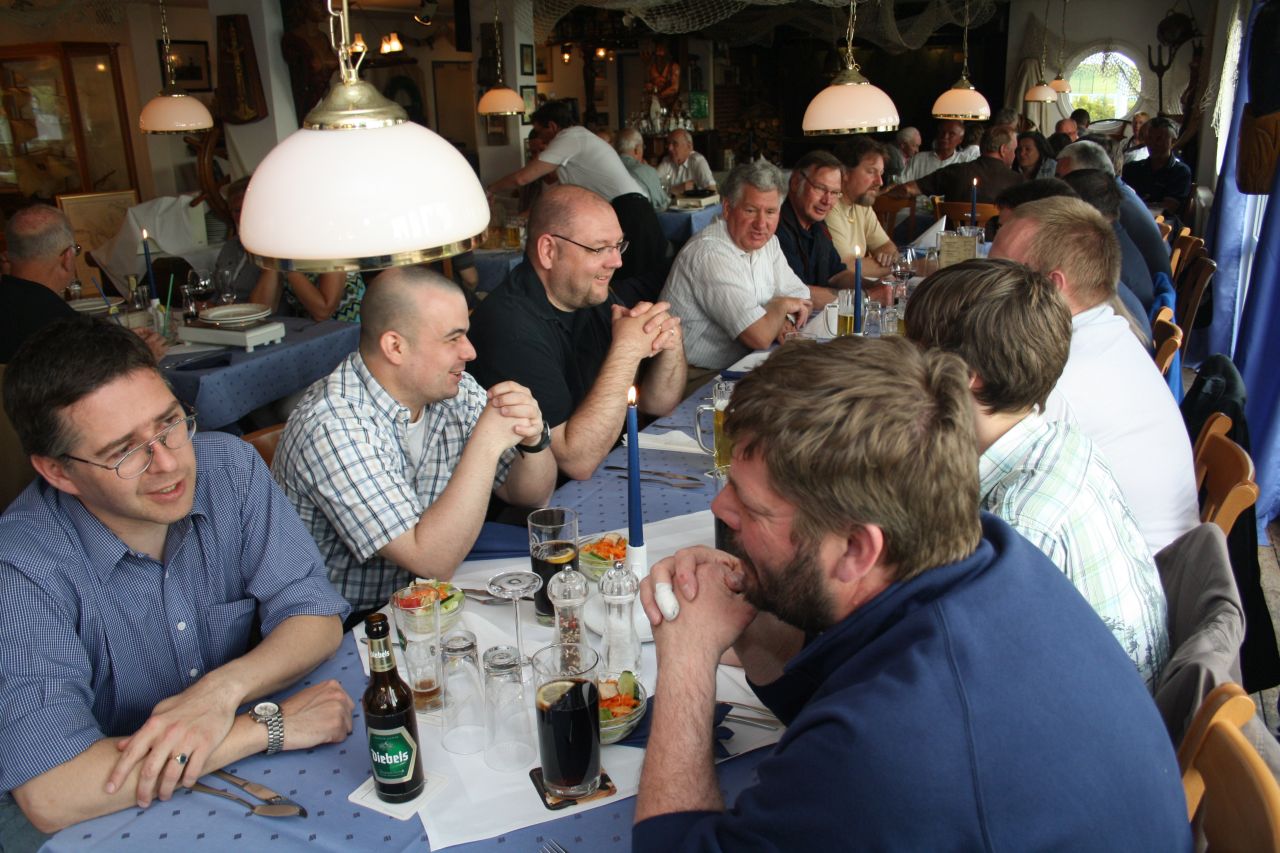 Zweites Bild die "Tafel" im Restaurant Brücke