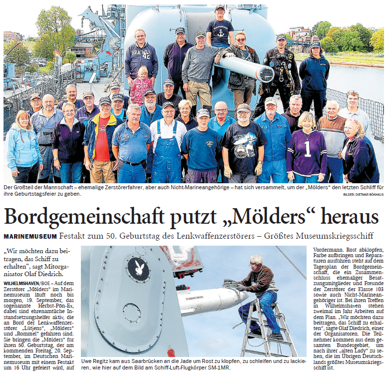 Artikel Jeversches Wochenblatt 18 09 2019